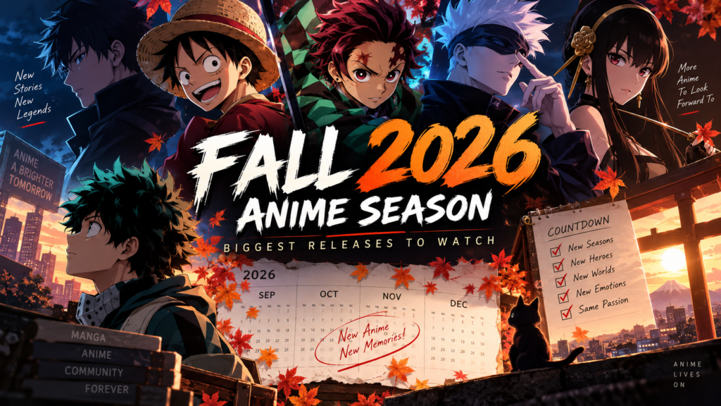 Fall 2026 Anime Season: Biggest Releases to Watch